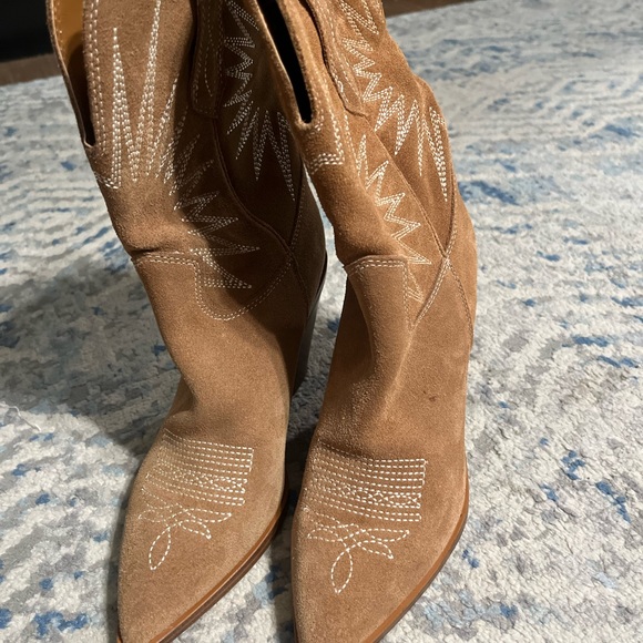 MARC FISHER Womens Brown Comfort Rogers Pointed Toe Western size 6 - Picture 4 of 4